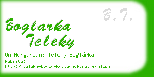 boglarka teleky business card